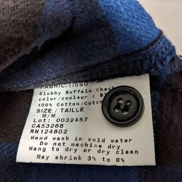 Naked & famous slubby buffalo check work shirt - Picture 4 of 7